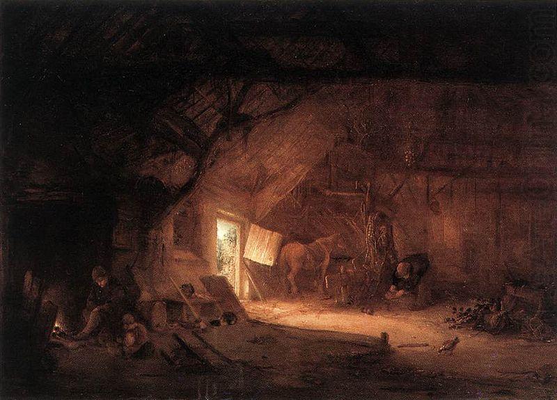 Isaac van Ostade Farmhouse Interior china oil painting image